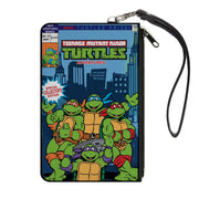 Canvas Zipper Wallet - SMALL - TMNT Adventure Series No.21 Comic Book Cover Pose Blues Canvas Zipper Wallets Teenage Mutant Ninja Turtles