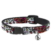 Cat Collar Breakaway - Born to Blossom White Breakaway Cat Collars Buckle-Down   