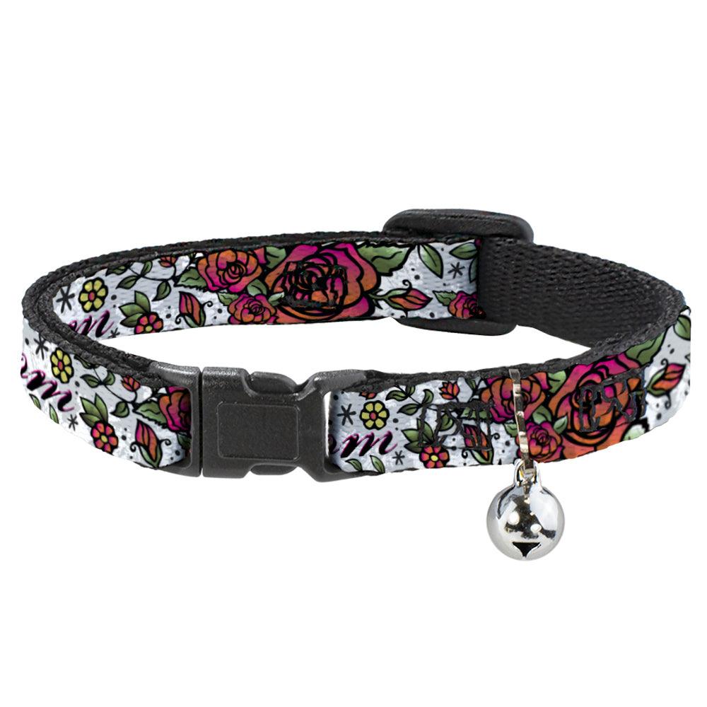 Cat Collar Breakaway - Born to Blossom White Breakaway Cat Collars Buckle-Down   