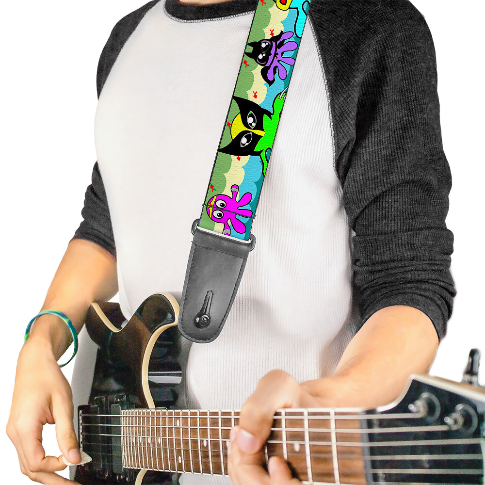 Guitar Strap - Octopus Superhero Cartoon Guitar Straps Buckle-Down   