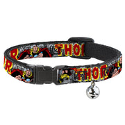 MARVEL COMICS Cat Collar Breakaway - THE MIGHTY THOR Action Poses Breakaway Cat Collars Marvel Comics   