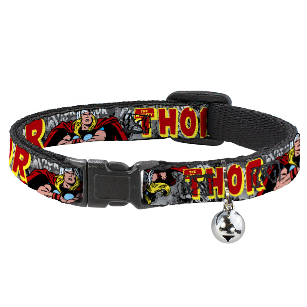 MARVEL COMICS Cat Collar Breakaway - THE MIGHTY THOR Action Poses Breakaway Cat Collars Marvel Comics   