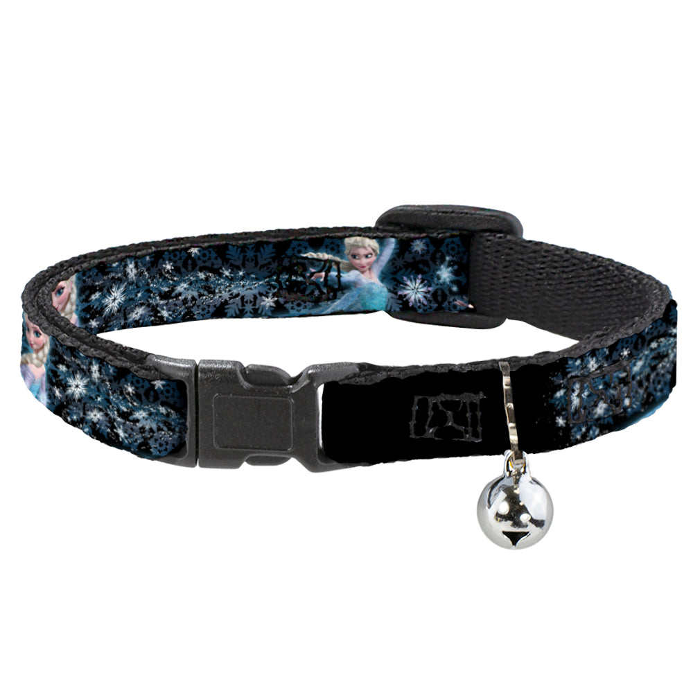 Cat Collar Breakaway - Elsa Poses PERFECT AND POWERFUL Blues White Breakaway Cat Collars Disney   
