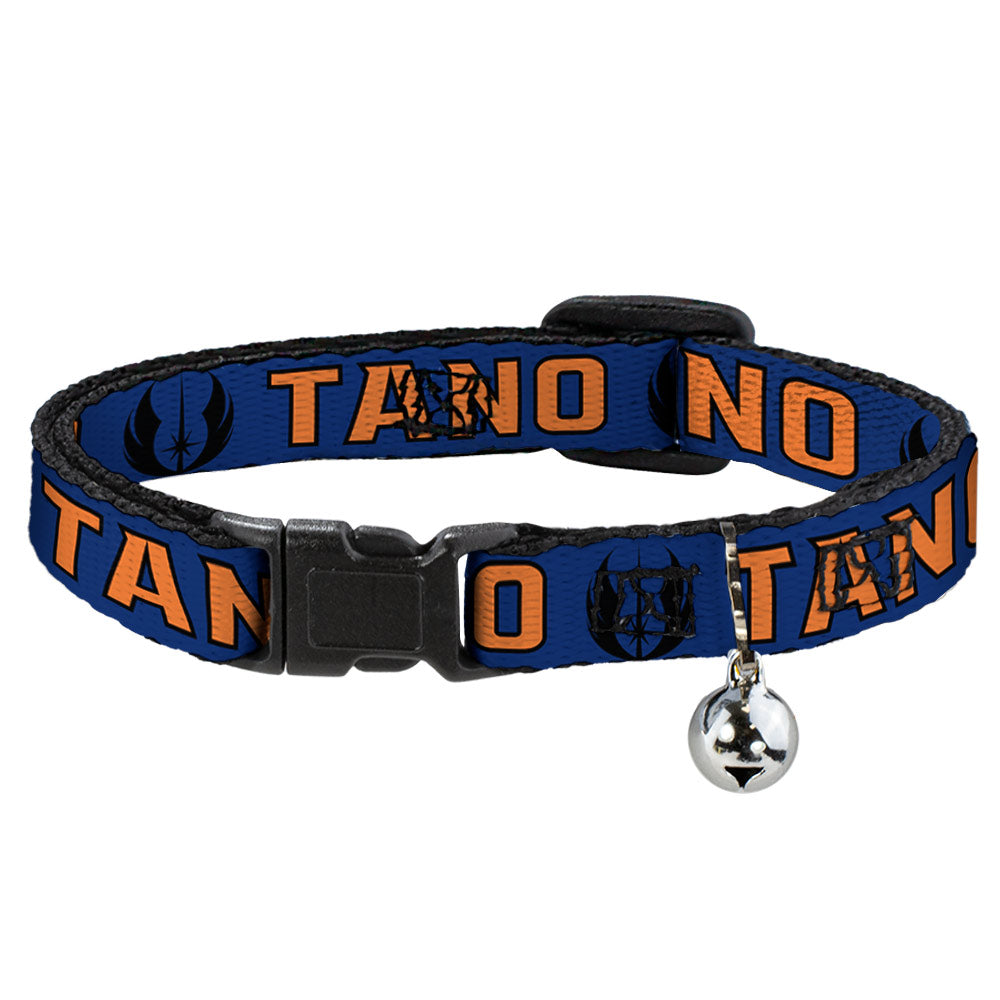 Cat Collar Breakaway - Star Wars Jedi Order Insignia TANO Text Blues Orange Breakaway Cat Collars Star Wars   