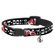 Cat Collar Breakaway - Steaks w T-BONE Text Breakaway Cat Collars Buckle-Down   