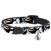 Cat Collar Breakaway - Nightmare Before Christmas Zero 5-Pumpkin Expressions Black White Orange Breakaway Cat Collars Disney   