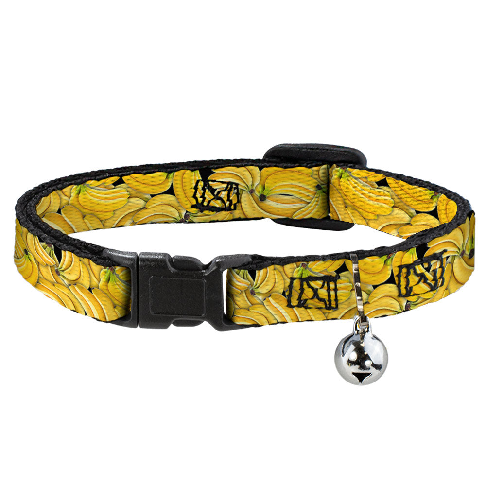 Cat Collar Breakaway - Vivid Banana Bunches Stacked Breakaway Cat Collars Buckle-Down   