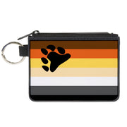 Canvas Zipper Wallet - MINI X-SMALL - Flag Bear Pride2 Black Brown Orange Yellow Tan White Gray Black Canvas Zipper Wallets Buckle-Down   