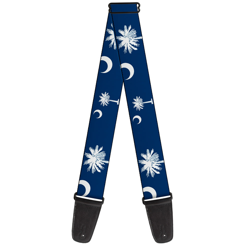 Guitar Strap - South Carolina Flags Scattered Guitar Straps Buckle-Down   