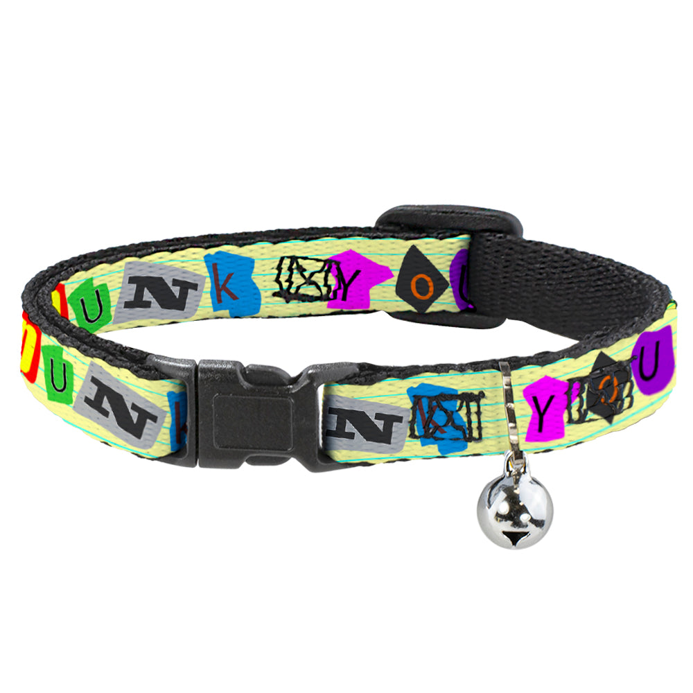 Cat Collar Breakaway - Punk You Legal Pad Full Color Breakaway Cat Collars Buckle-Down   