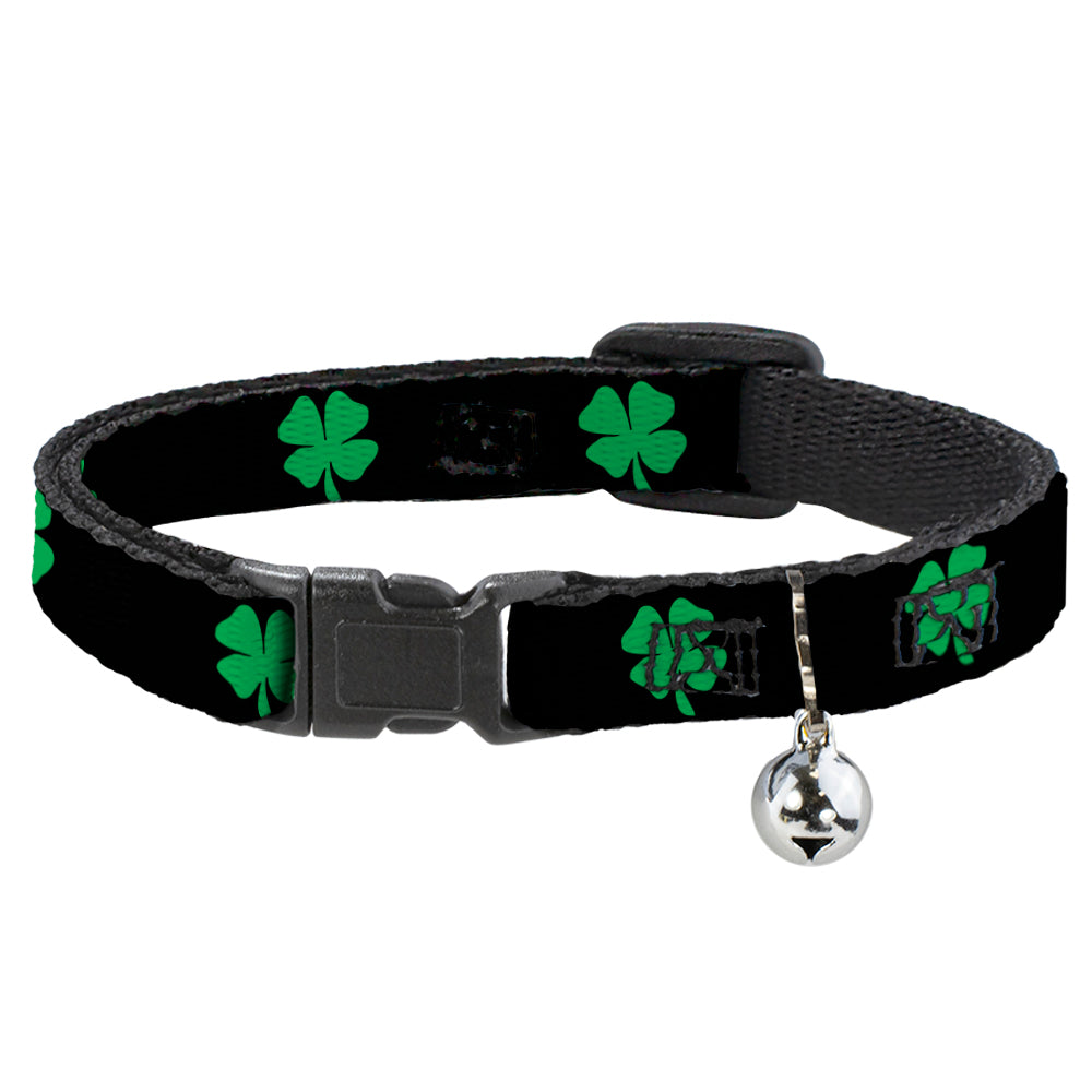 Cat Collar Breakaway - St. Pat's Black Green Breakaway Cat Collars Buckle-Down   