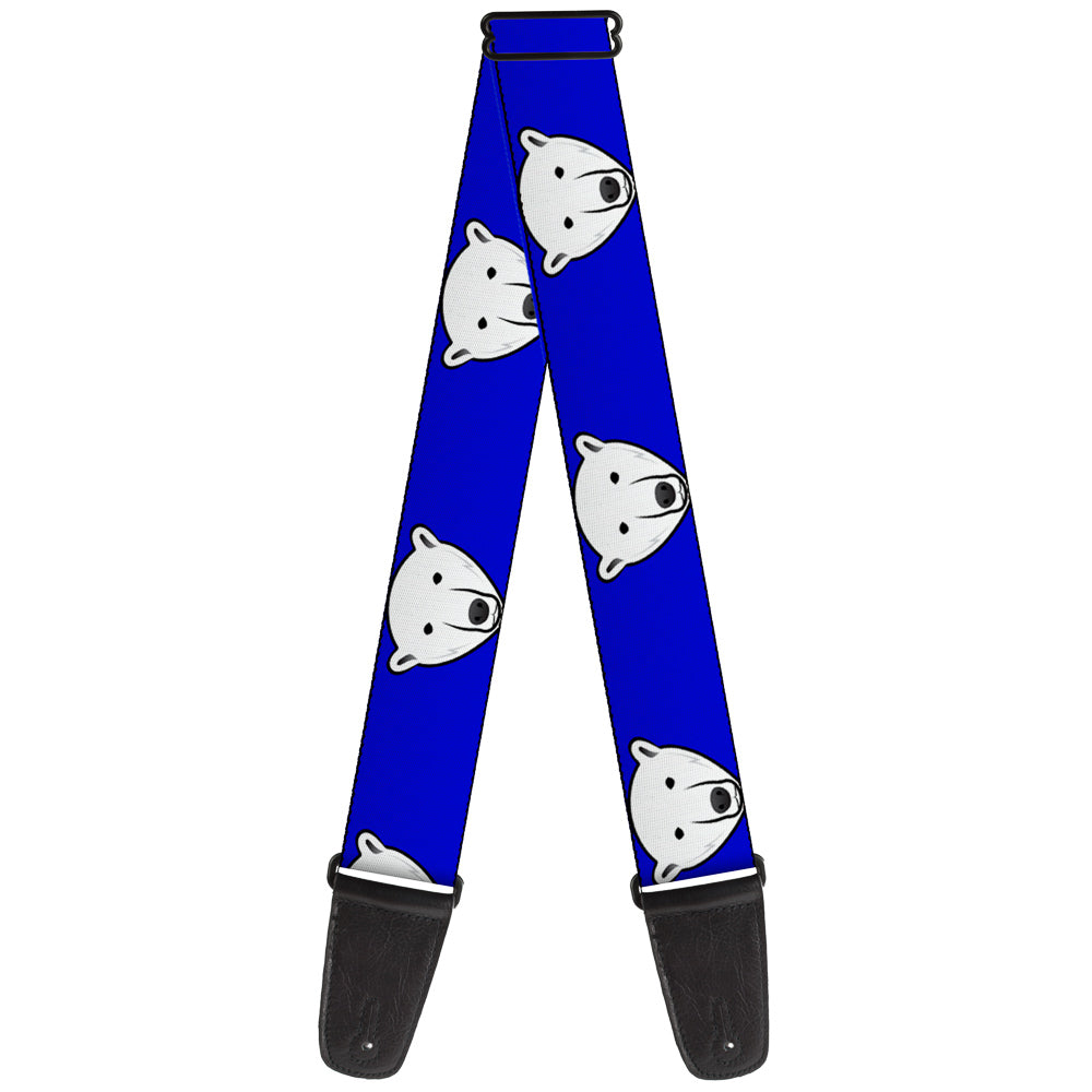 Guitar Strap - Polar Bear w Mustache Royal Guitar Straps Buckle-Down   