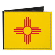 Canvas Bi-Fold Wallet - New Mexico Flag Black Canvas Bi-Fold Wallets Buckle-Down   
