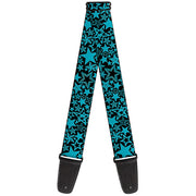 Guitar Strap - Stargazer Black Blue Guitar Straps Buckle-Down   