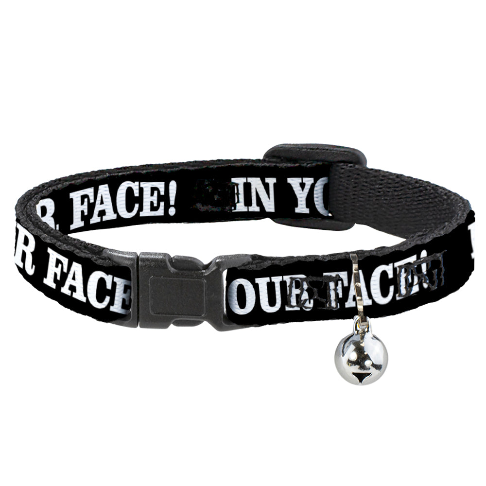 Cat Collar Breakaway - IN YOUR FACE Black White Breakaway Cat Collars Buckle-Down   