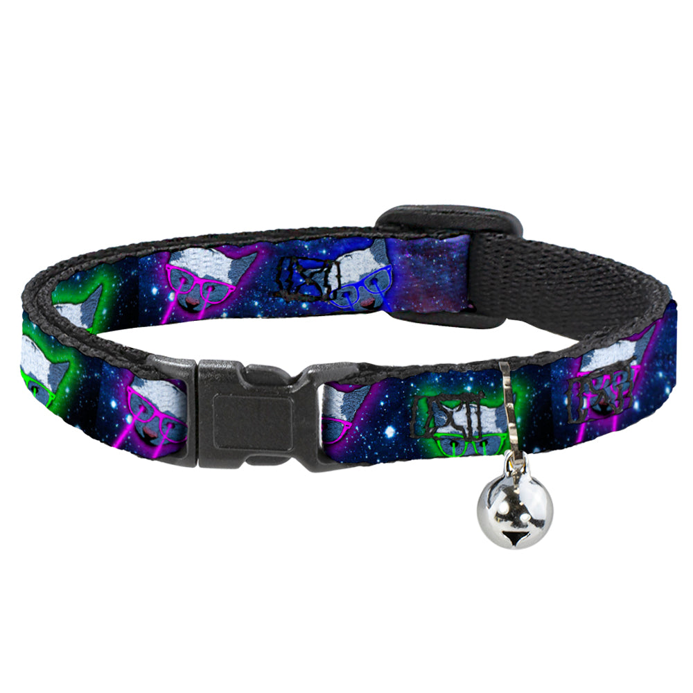 Cat Collar Breakaway - Laser Eye Cats in Space Breakaway Cat Collars Buckle-Down   