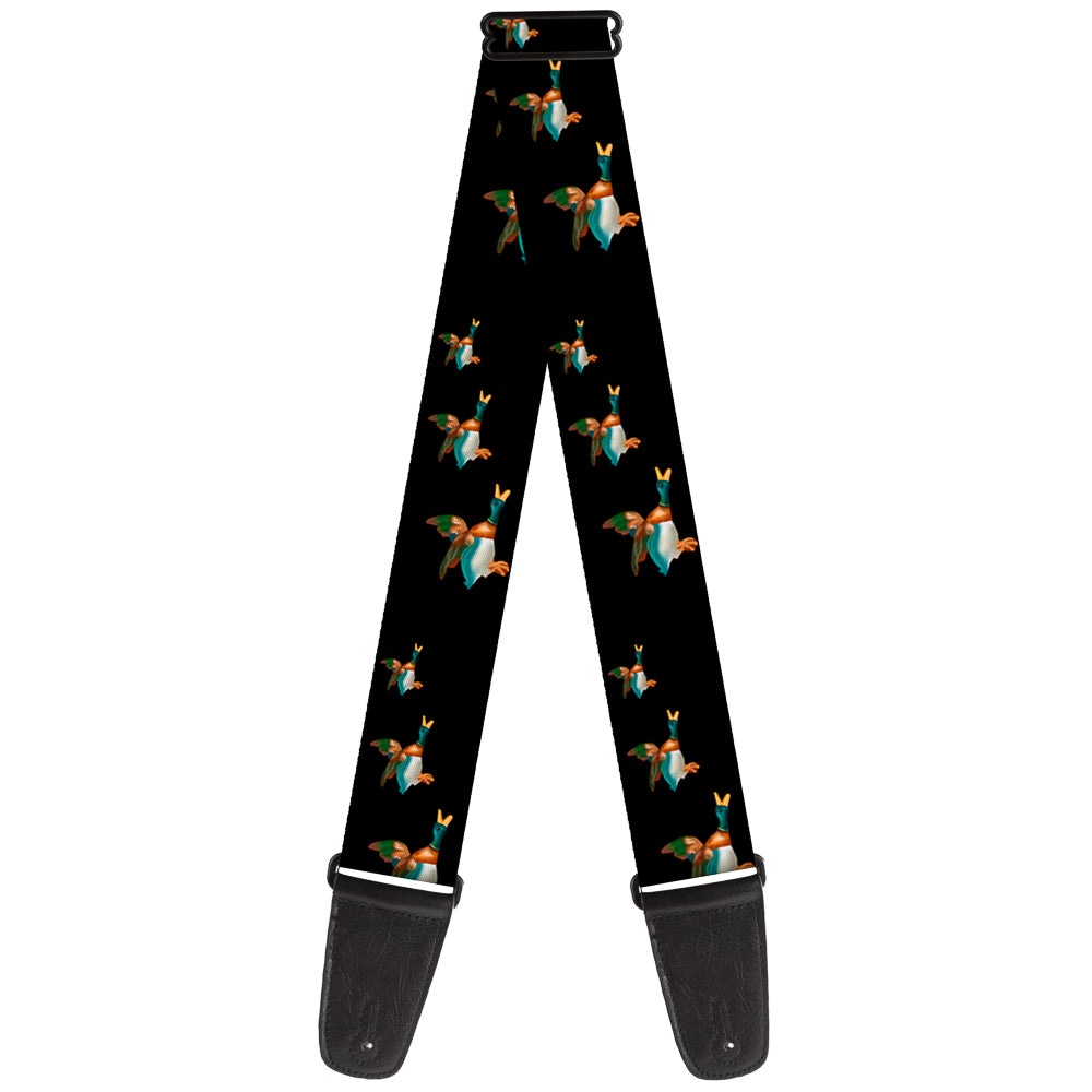 Guitar Strap - Flying Mallards Black Guitar Straps Buckle-Down   
