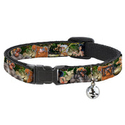 Cat Collar Breakaway - The Jungle Book I Wanna Be Like You 4-Character Scene Breakaway Cat Collars Disney   