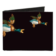 Canvas Bi-Fold Wallet - Flying Mallards Burgundy Canvas Bi-Fold Wallets Buckle-Down   