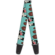 Guitar Strap - Cow Poops Color Guitar Straps Buckle-Down   