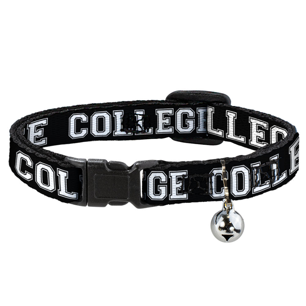 Cat Collar Breakaway - COLLEGE Black White Breakaway Cat Collars Buckle-Down   