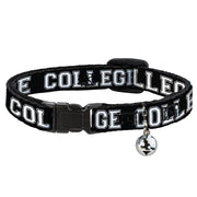 Cat Collar Breakaway - COLLEGE Black White Breakaway Cat Collars Buckle-Down   