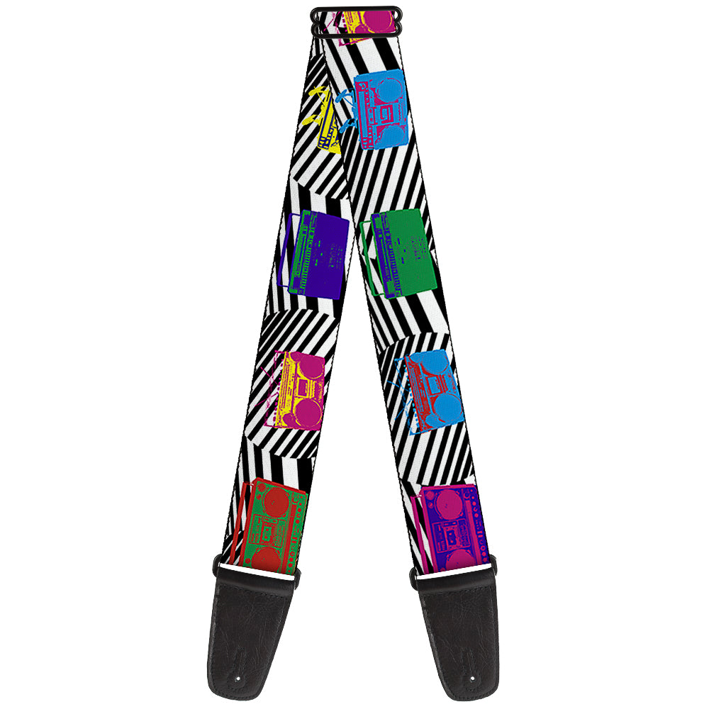 Guitar Strap - Eighties Boomboxes Guitar Straps Buckle-Down   