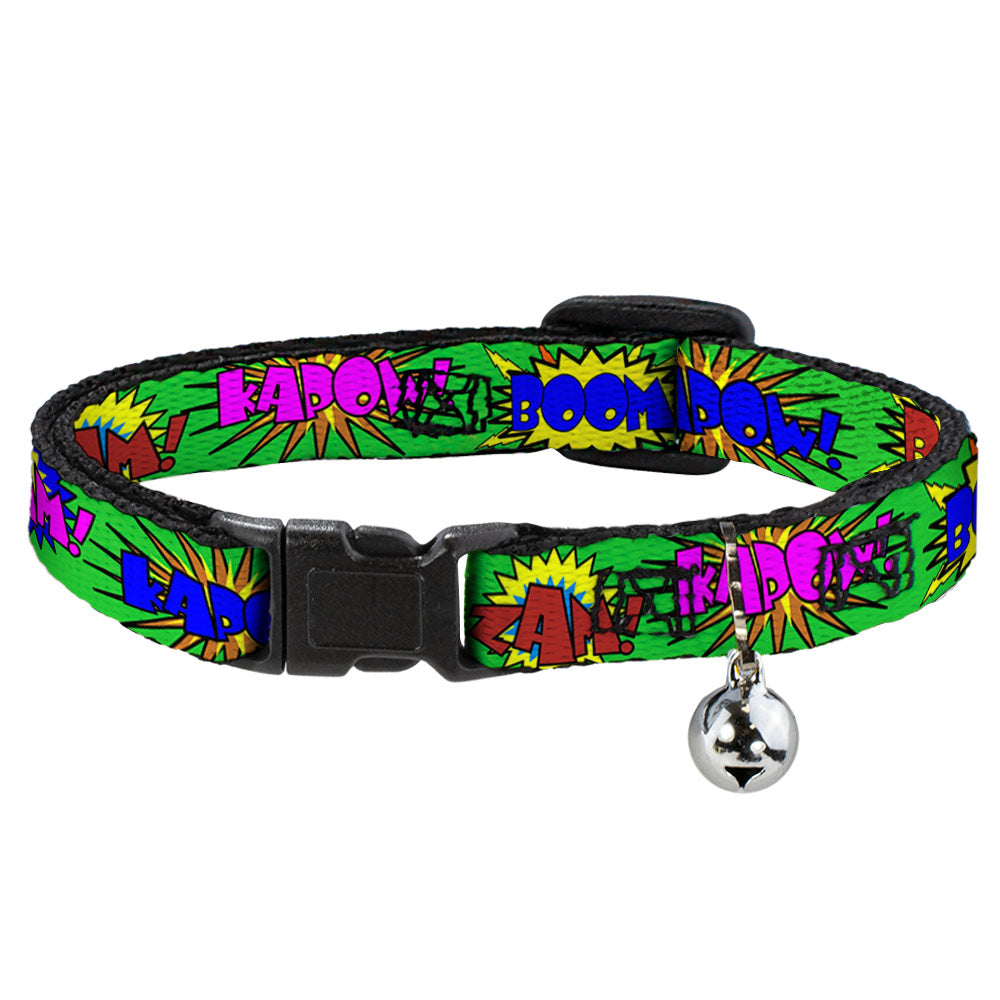 Cat Collar Breakaway - Sound Effects Green Multi Color Breakaway Cat Collars Buckle-Down   