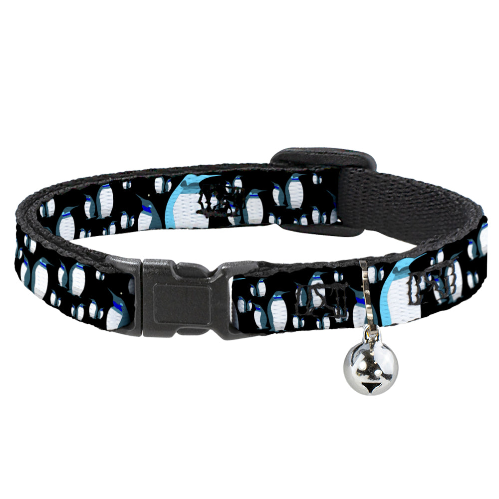 Cat Collar Breakaway - Emperor Penguins Gray Blues Breakaway Cat Collars Buckle-Down   
