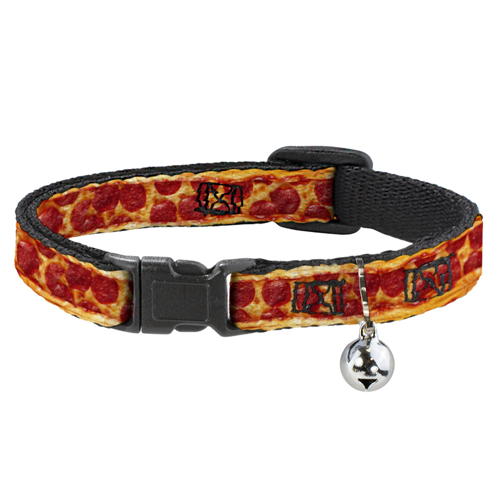 Cat Collar Breakaway - Pepperoni Pizza w Crust Vivid Breakaway Cat Collars Buckle-Down   