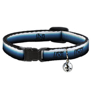 Cat Collar Breakaway - Transitioning Dots White Blue Black Breakaway Cat Collars Buckle-Down   