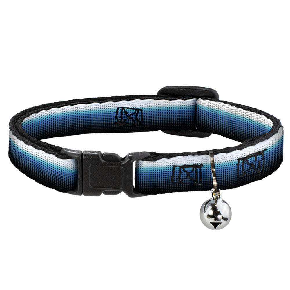 Cat Collar Breakaway - Transitioning Dots White Blue Black Breakaway Cat Collars Buckle-Down   