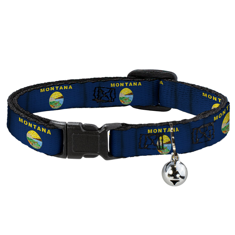 Cat Collar Breakaway - Montana Flags Breakaway Cat Collars Buckle-Down   