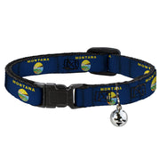 Cat Collar Breakaway - Montana Flags Breakaway Cat Collars Buckle-Down   