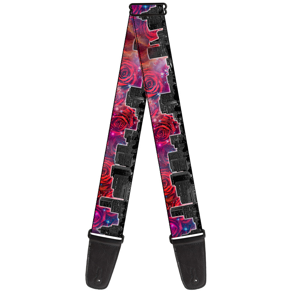 Guitar Strap - Portland Vivid Skyline Cosmic Roses Guitar Straps Buckle-Down   