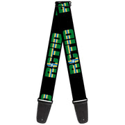 Guitar Strap - RCTID Black Portland Flag Guitar Straps Buckle-Down   