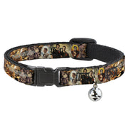 Cat Collar Breakaway - SUPERNATURAL 4-Character Saintly Icons Skull & Roses Breakaway Cat Collars Supernatural   