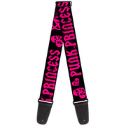 Guitar Strap - Punk Princess Black Fuchsia Guitar Straps Buckle-Down   