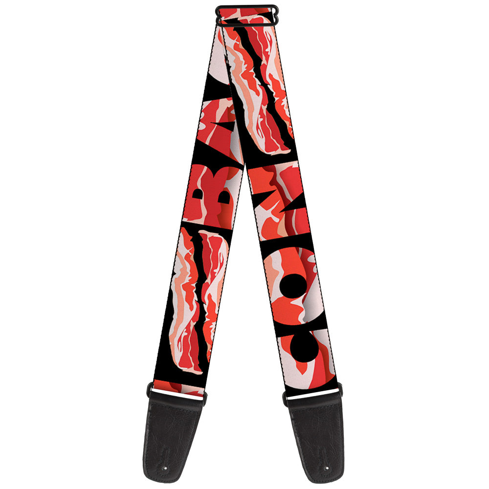 Guitar Strap - Bacon w Text1 Guitar Straps Buckle-Down   
