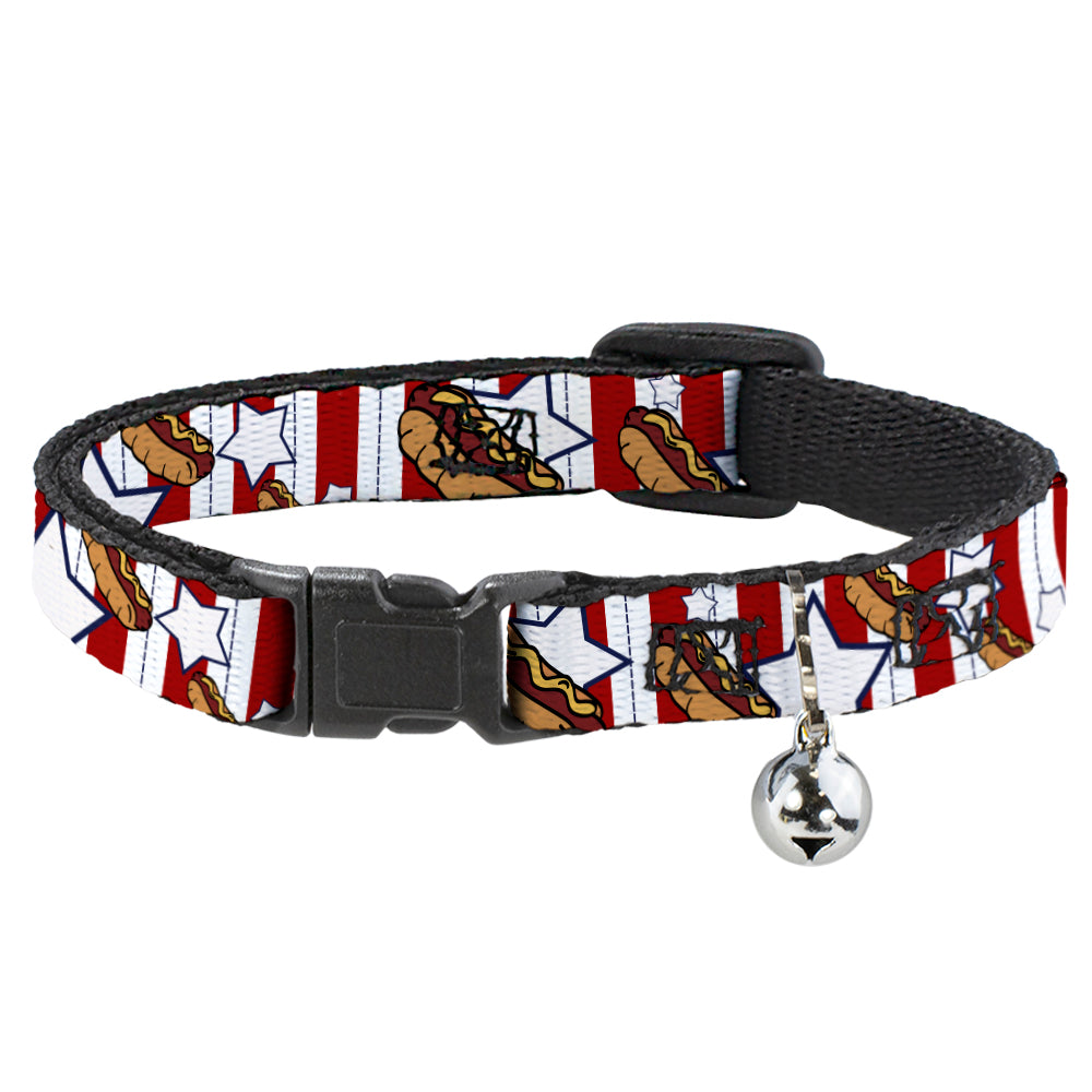 Cat Collar Breakaway - Hot Dogs Breakaway Cat Collars Buckle-Down   