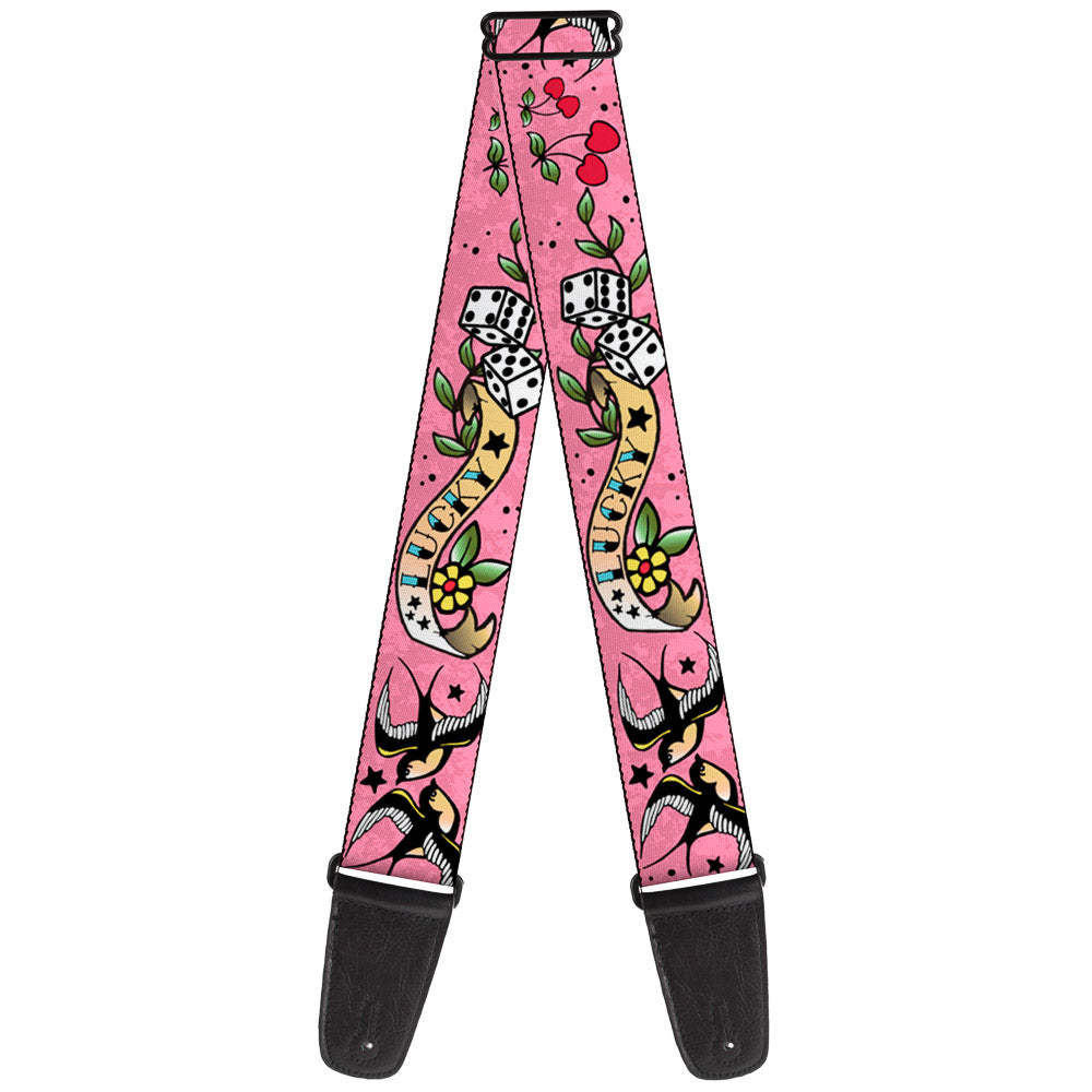 Guitar Strap - Lucky Pink Guitar Straps Buckle-Down   