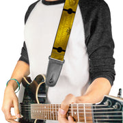 Guitar Strap - THE POLAR EXPRESS ROUND TRIP Ticket Black Golds Guitar Straps The Polar Express