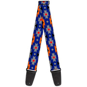 Guitar Strap - Navajo Gray Blue Orange Black Guitar Straps Buckle-Down   