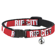 Cat Collar Breakaway - RIP CITY Red White Breakaway Cat Collars Buckle-Down   