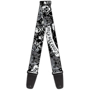 Guitar Strap - Trust No One Black White Guitar Straps Buckle-Down   