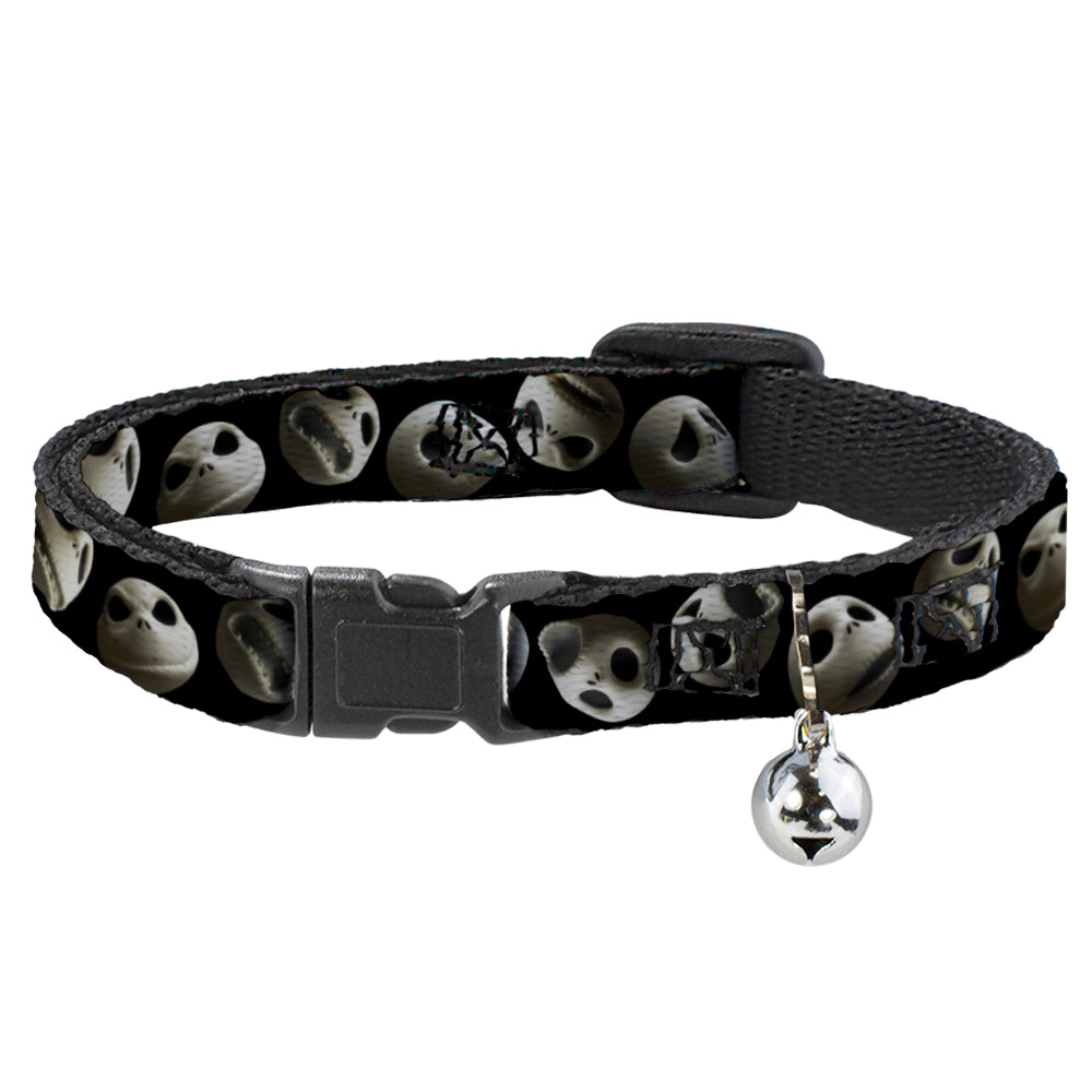 Cat Collar Breakaway - Jack 10-Expressions Staggered Black Breakaway Cat Collars Disney   