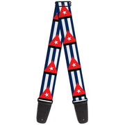 Guitar Strap - Cuba Flags Guitar Straps Buckle-Down   