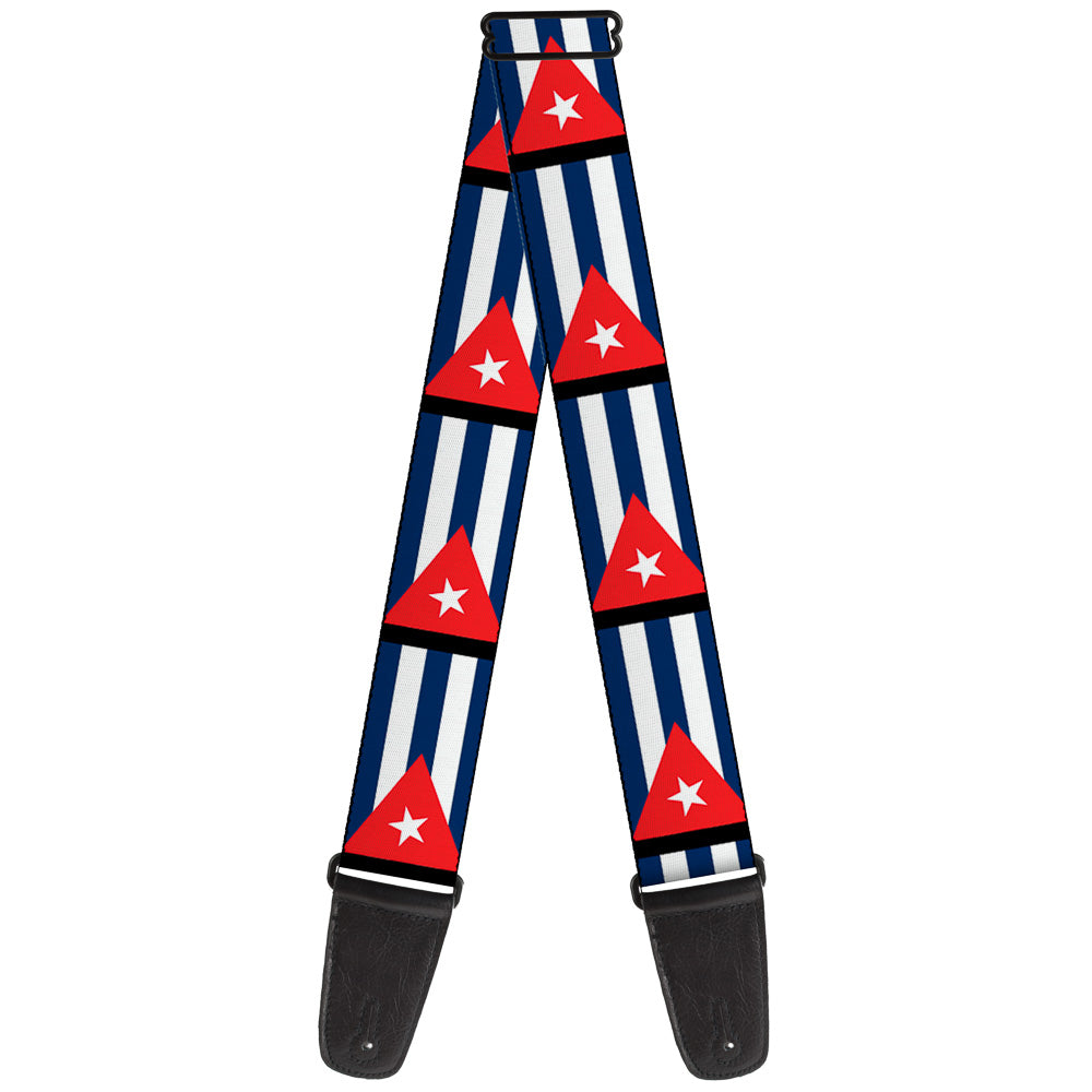 Guitar Strap - Cuba Flags Guitar Straps Buckle-Down   