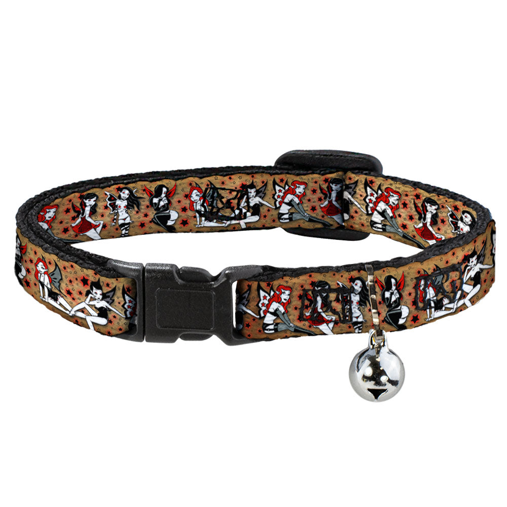 Cat Collar Breakaway - Tattoo Johnny-Twisted Fairies Breakaway Cat Collars Tattoo Johnny   