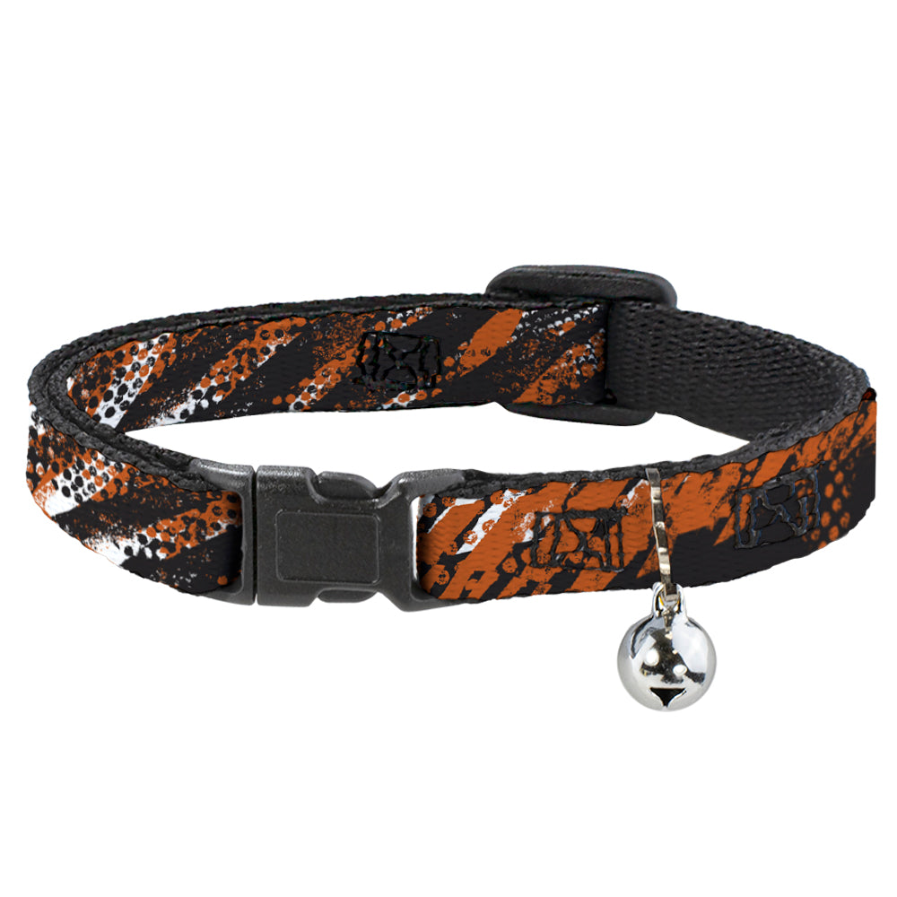 Cat Collar Breakaway - Grunge Tread Orange Breakaway Cat Collars Buckle-Down   